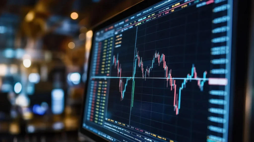 A graph portraying securities fraud.
