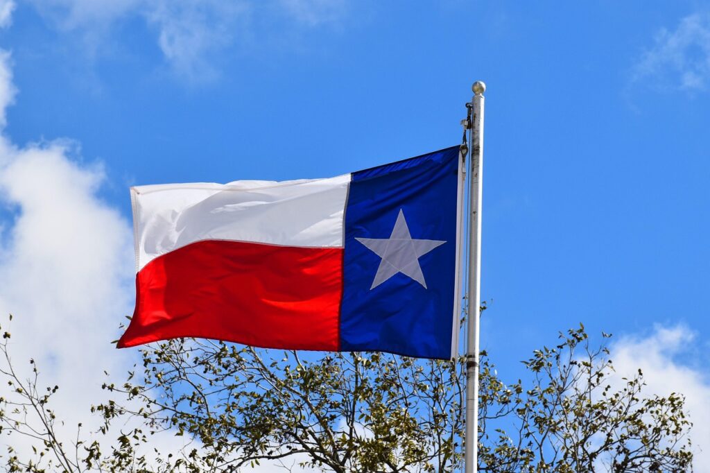 The Texas state flag.